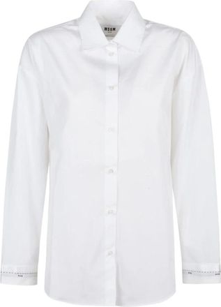 Msgm Shirts - Dames - Overhemden - Wit - L - Overhemden