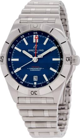 Breitling Chronomat GMT Automatic Chronometer Blue Dial Mens Watch A323989B1C1A1