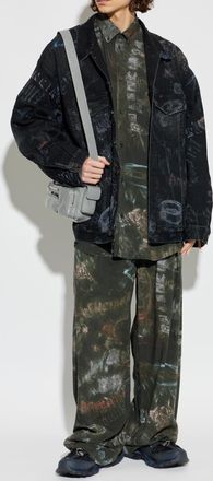 Balenciaga Denim Jacket, Mens, Black