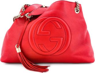 Gucci Soho Chain Strap Leather Medium shoulder bag - Rood