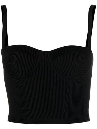 Alexander McQueen Cropped top - Zwart