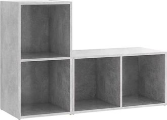 vidaXL Vidaxl - tv Cabinets 2 pcs Concrete Grey 72x35x36.5 cm Engineered Wood