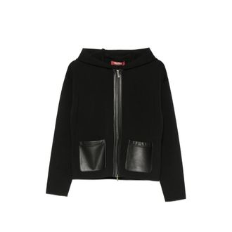 Max Mara Leather-pocket Hoodie