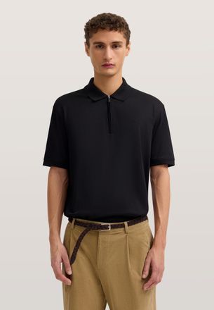 Bugatti Herren Poloshirt met korte ritssluiting