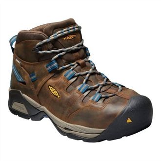 Keen Mens Utility Detroit Mid Steel Toe Shoes In Cascade