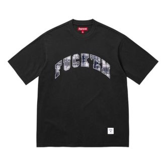 SUPREME SS26 Fuck Em Plaid S/S T-Shirt Black SUP-SS26-194-BLK