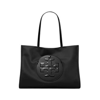 Tory Burch Ella Small Tote - female - Tory Burch - Shopping Bags - Black - ONE SIZE - Bags