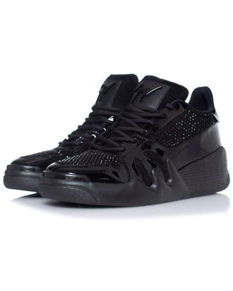 Giuseppe Zanotti Mens Leather Rhinestone Trainer (Authentic Pre-Loved)