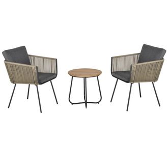 OUTSUNNY Conjunto de muebles de rat&aacute;n 60x60x67 cm multicolor