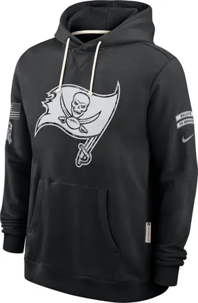 Nike Tampa Bay Buccaneers Salute to Service Sideline Nike Mens Dri-FIT NFL Pullover Hoodie in Black | 03AZ00AA2V-CYB
