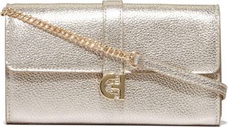 Cole Haan Pebble Leather Wallet on a Chain in Soft Gold at Nordstrom Rack