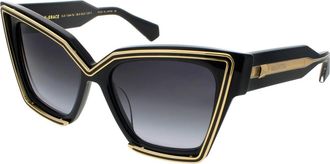 Valentino Grace Grey Gradient Butterfly Ladies Sunglasses VLS-126 A 54