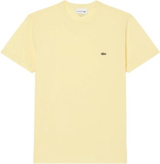 Lacoste Pima Katoenen T-shirt - Heren - T-shirts - Geel - M - Katoen - Tops