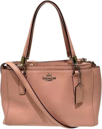 Coach Pre-owned Handbags, female, Pink, Size: ONE SIZE Pre-owned Leather Handbag