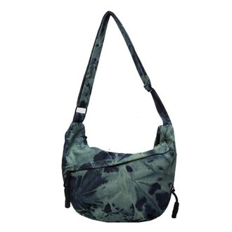 Generic Elegant Dumpling Bag Women Canvas Multi Pockets Fashion Shoulder Bag Capacity Daily Messenger Bag Adjustable Strap Outdoor Bag, Green, 9.84*7.48*1.18i