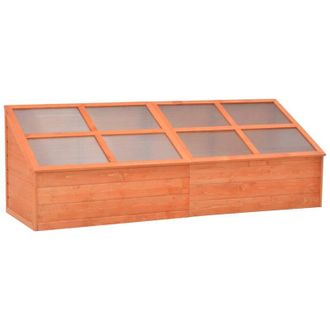 vidaXL Invernadero De Madera 180x57x62 Cm Vidaxl