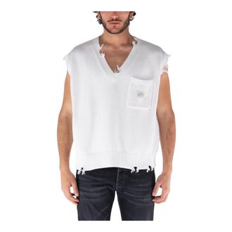 &Eacute;tudes Studio Truien & Vesten, Heren, Wit, M, Gilet Instant Destroy