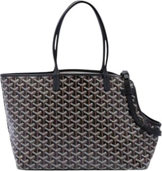 Goyard Pre-owned Chien-Gris Pet Carrier - Dames - Vintage Shopper - Zwart - ONE Size - Leer - Vintage