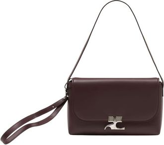 Courr&egrave;ges Icotype Shoulder Bag Burgundy