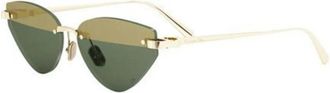 Dior Authentieke Bril met Topkwaliteit - Dames - Zonnebrillen - Geel - 59 MM - Accessoires