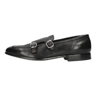Green George Green George, Schoenen, Heren, Zwart, 40 EU, Leer, Double Buckle Loafers