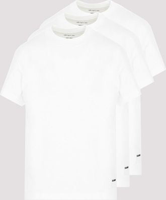Jil Sander White Cotton 3 Pack T-Shirt Set