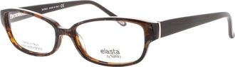 Elasta Unisex Tortoise Rectangular Eyeglass Frames E-5796