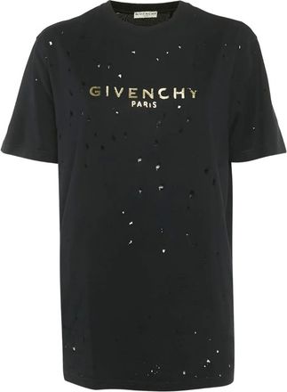 Givenchy T-shirt con logo effetto vissuto - Nero