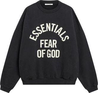 Fear of God Campus 90s Crewneck Sweatshirt - Heren - Sweatshirts - Zwart - M - Katoen - Hoodies & sweatvesten