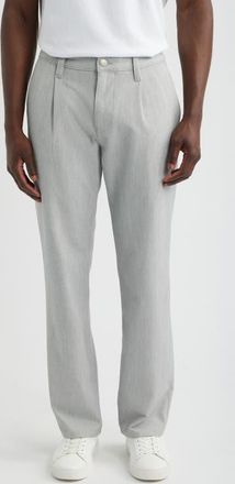 Mavi Will Pleated Pants in Pewter Fancy at Nordstrom, Size 33 X 32