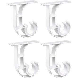 OEM Soporte Para Barra De Cortina De Techo, Soporte Para Barra De Cortina De Aleaci&oacute;n De Aluminio Blanco Resistente, Soporte Para Barra De Cortina Con Ani