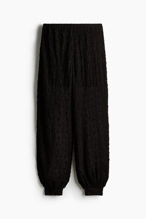 H&M Lace-look Trousers in Dark Brown at Nordstrom, Size X-Small