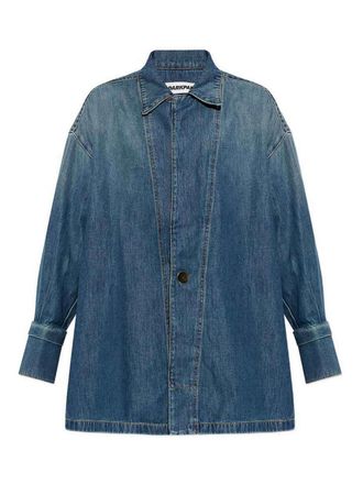 Darkpark Jodie tunic-style shirt in blue denim