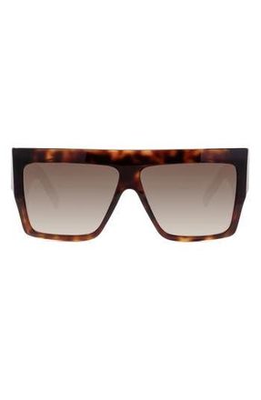 Celine Bold 3 Dots Square Sunglasses in Dark Havana/Gradient Brown at Nordstrom Rack
