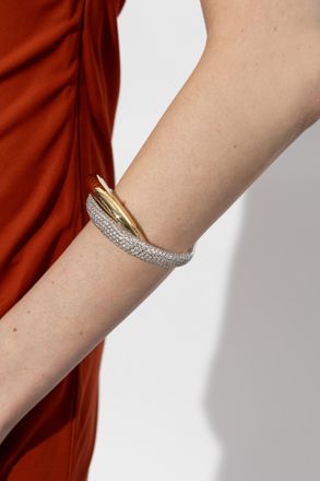 Bottega Veneta Silver Bracelet, Womens, Gold