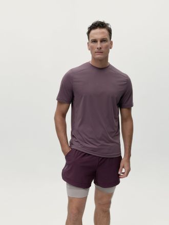 Born Living Yoga Short Mashu Dark Cherry/Grain