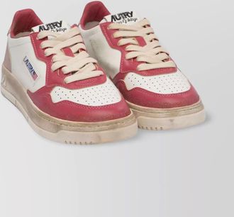 Autry rubber sole perforated toe box contrast panels