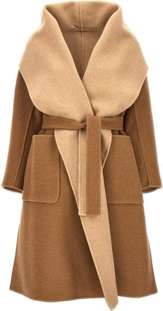 Max Mara Brown Senna Wool Coat