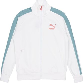 Puma Iconic Running Sports Training Colorblock Stand Collar Jacket White 531377-57