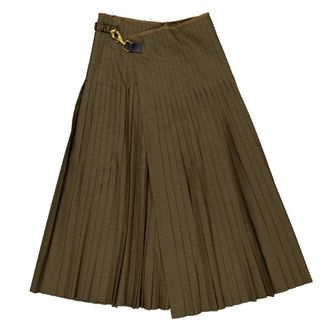 Burberry Wool Mohair Maxi Kilt, Size X-Small