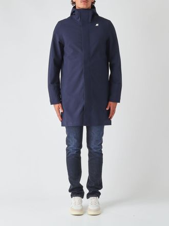 K-Way Parka Thomas Bonded in nylon impermeabile lunghezza al ginocchio
