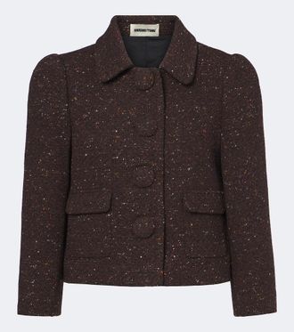 Shushu/Tong Wool-blend cropped jacket