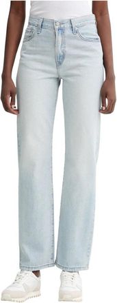 Levi's Easy Dad Jeans - Dames - Regular Fit Jeans - Blauw - W28 L32 - Katoen - Jeans