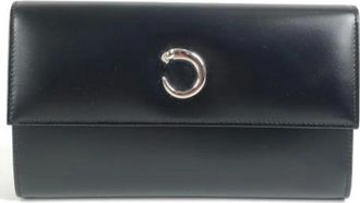 Cartier Tweedehands leren portemonnees - Dames - Vintage Accessoires - Zwart - ONE Size - Vintage