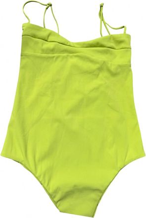 Aila Blue Womens Pearl One-Piece In Lumiere Eco Rib Green