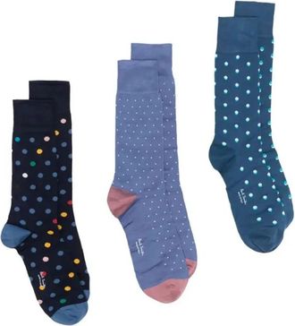 Paul Smith Polka Dots Sokken 3-Pack - Heren - Sokken - Veelkleurig - ONE Size - Katoen - Ondergoed