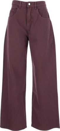 Icon Denim Los Angeles Dames, Jeans, Rood, Maat: W25 Denim