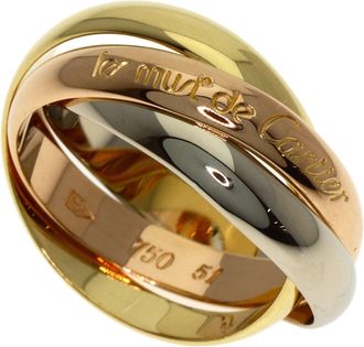 Cartier Trinity Yellow Gold (18K) Pink Gold (18K) White Gold (18K) Band Ring (Pre-Owned)