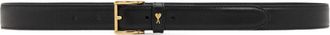 Ami Paris Paris leather belt - Black