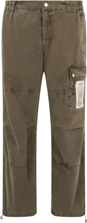 Moschino Cargo Broek - Heren - Straight fit broeken - Groen - M - Katoen - Broeken